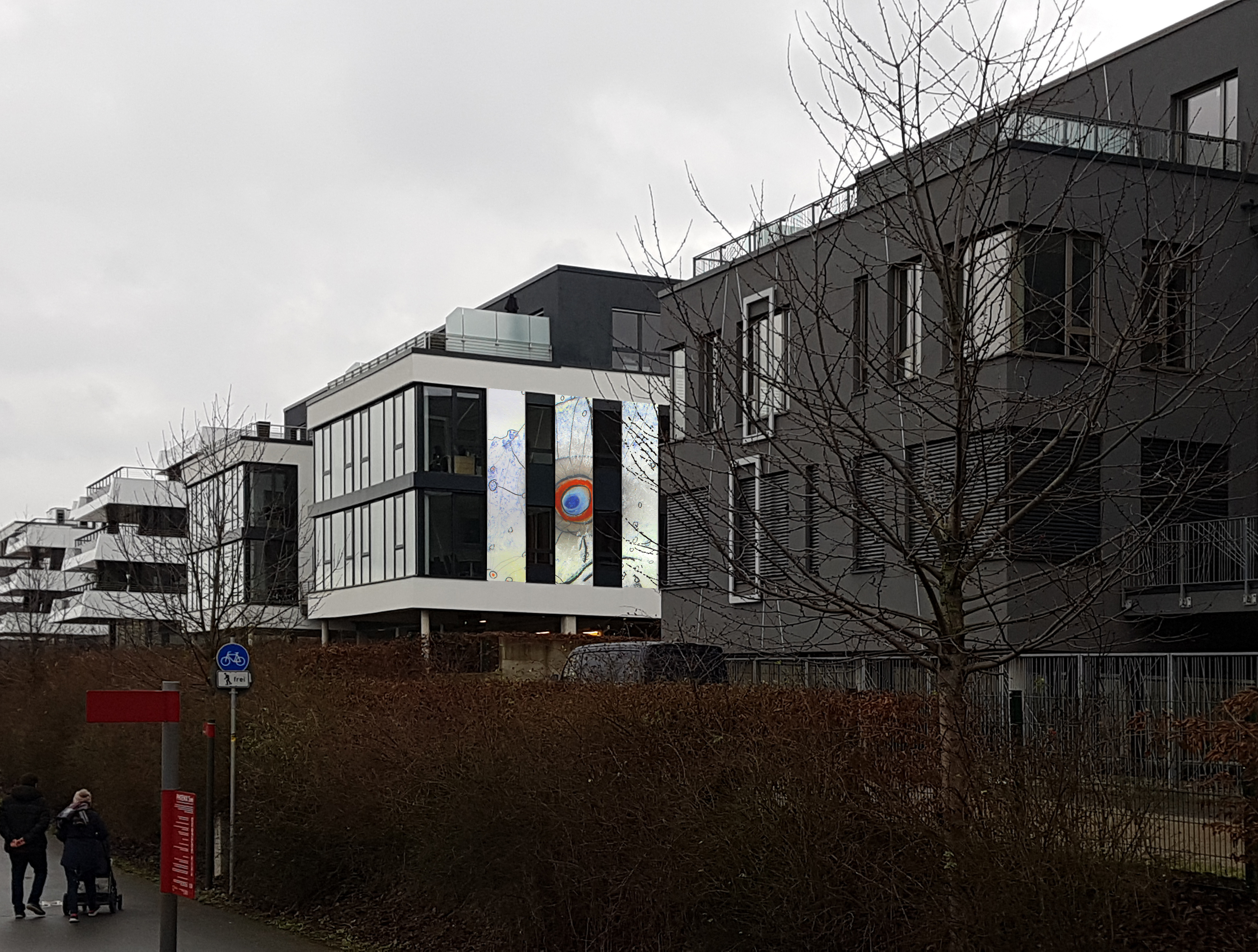 Glasfassade, Vorwandmontage